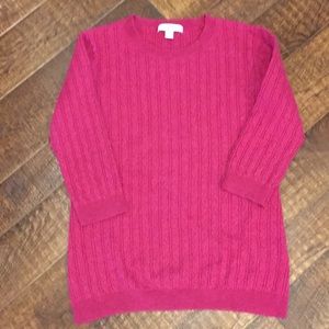 Banana Republic 3/4 Sleeve Cable Knit Sweater